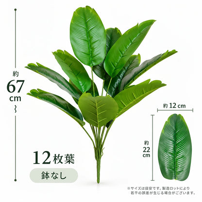 Green ストレリチア｜大きな葉が映える人工観葉植物【67〜112cm】
