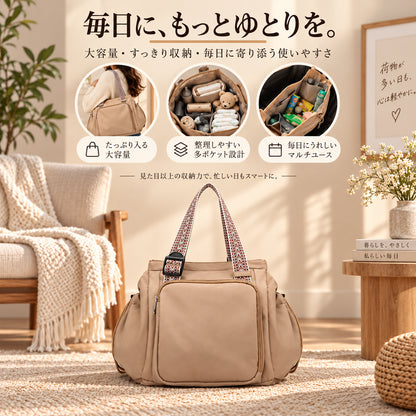 【本日限定30%OFF】見た目以上にたっぷり入る大容量バッグ