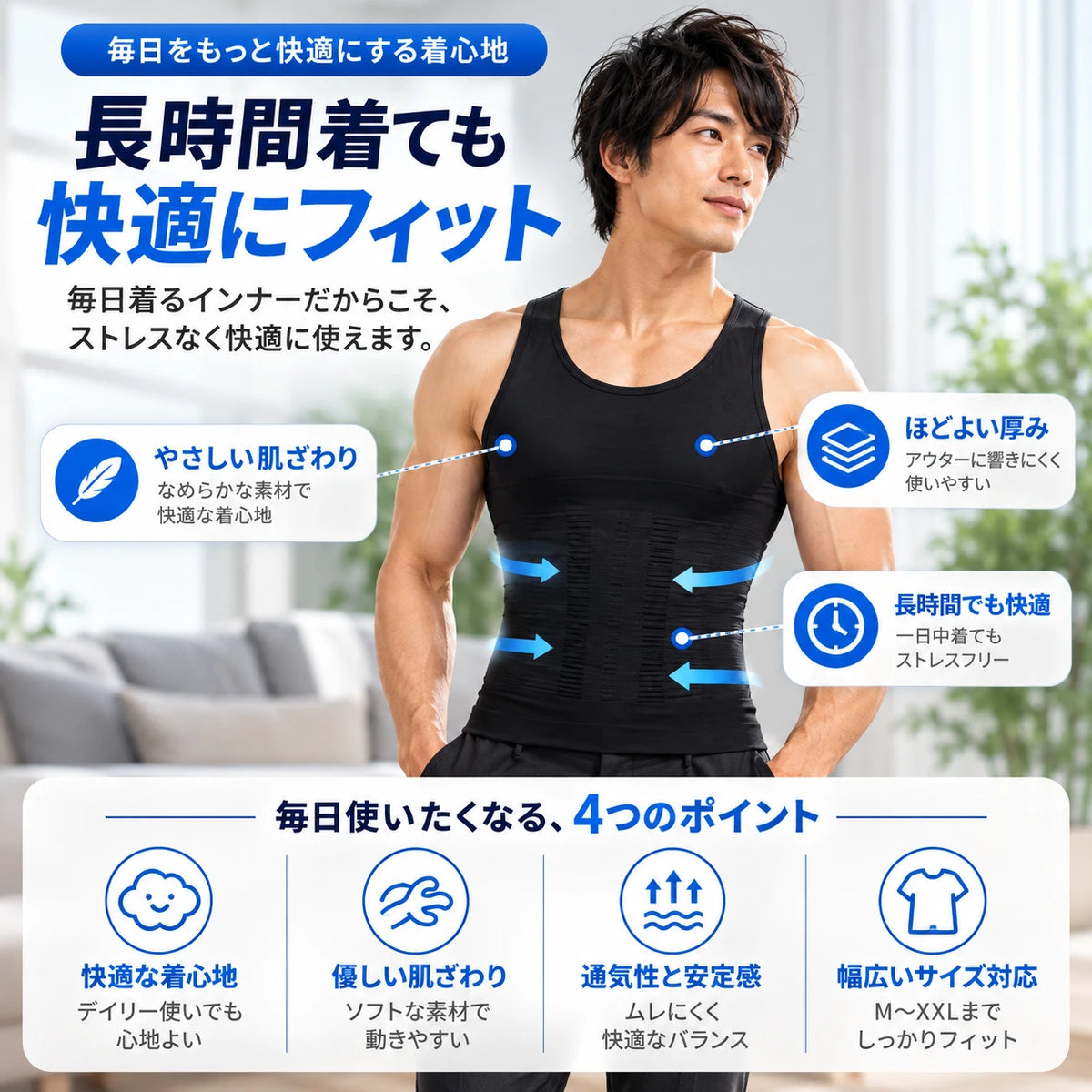 ShapeLine™ | シームレス補整インナー