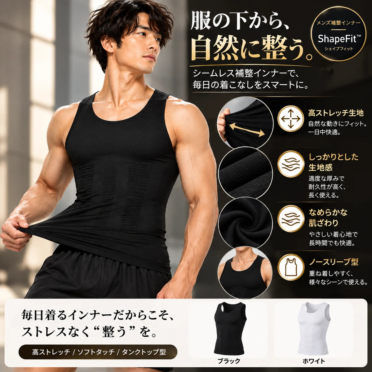 ShapeLine™ | シームレス補整インナー