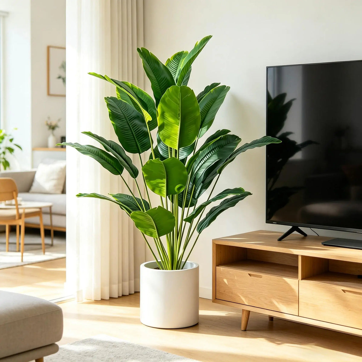 Green ストレリチア｜大きな葉が映える人工観葉植物【67〜112cm】