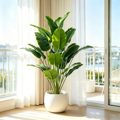 Green ストレリチア｜大きな葉が映える人工観葉植物【67〜112cm】