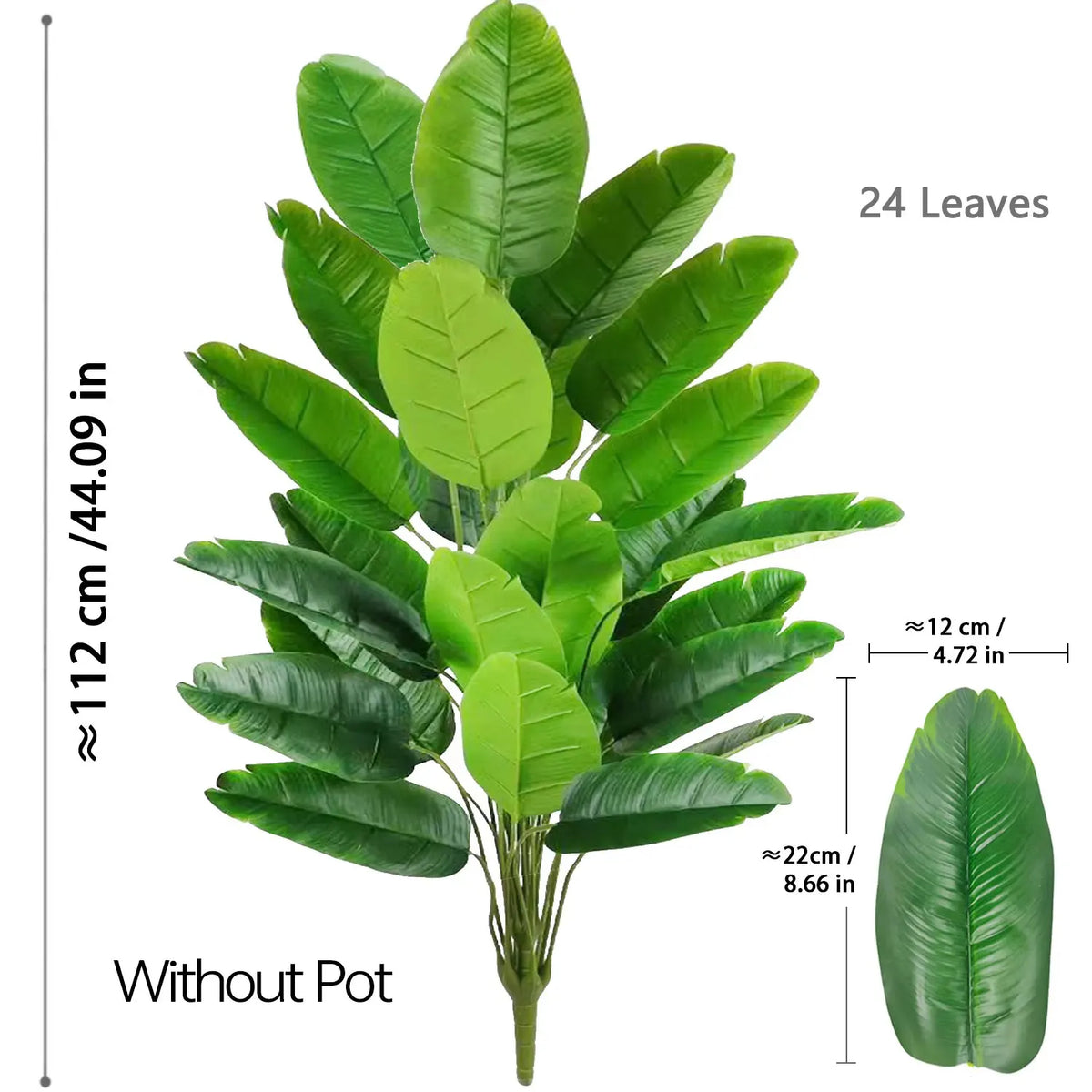 Green ストレリチア｜大きな葉が映える人工観葉植物【67〜112cm】